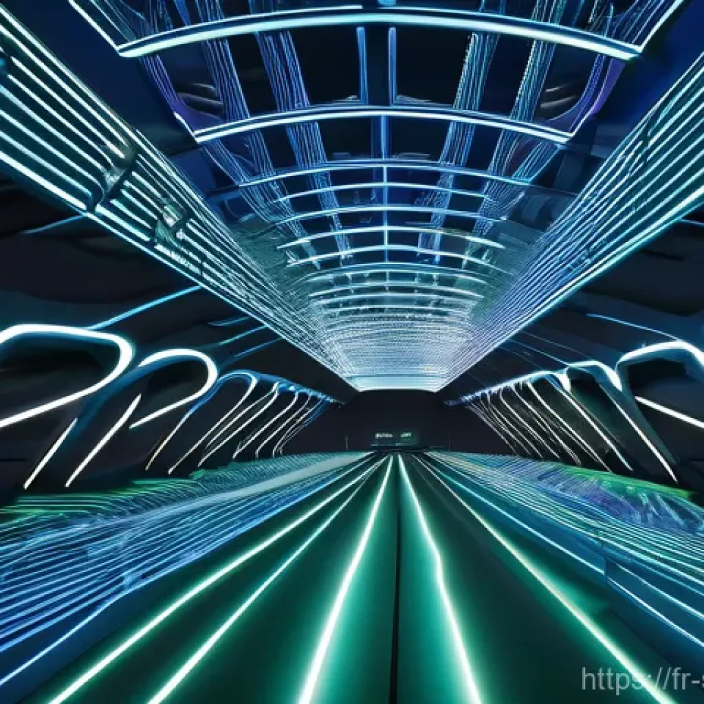 디지털 스토리의 기술적 측면 이해하기 - **Digital Storytelling Architecture:** A detailed, high-angle view of a grand, futuristic digital ar...