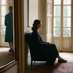 디지털 스토리에서의 반전 효과 활용하기 - **Prompt:** A cozy, sun-drenched living room in a traditional Parisian apartment. A young woman, in ...