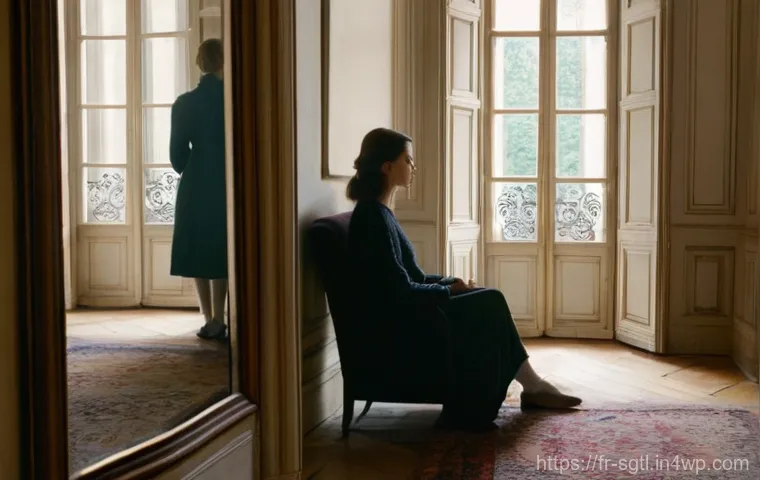 디지털 스토리에서의 반전 효과 활용하기 - **Prompt:** A cozy, sun-drenched living room in a traditional Parisian apartment. A young woman, in ...